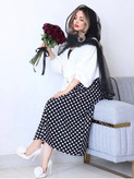 شومیز دامن خال خالیsali