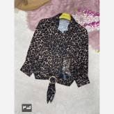 شومیز گره ای پلنگی