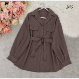 مانتو کمربنددار ینزی