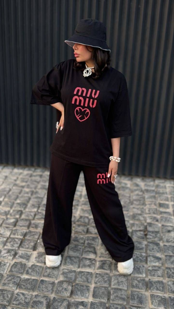ست تیشرت شلوار miu miu