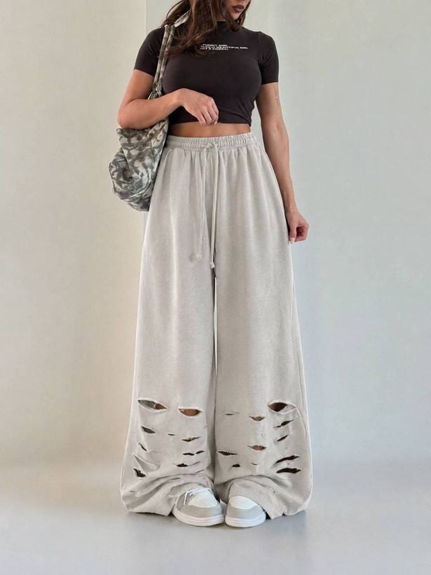 شلوار فول بگ زاپدار